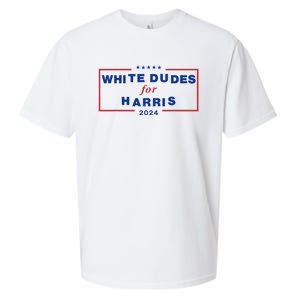 White Dudes For Harris 2024 Sueded Cloud Jersey T-Shirt