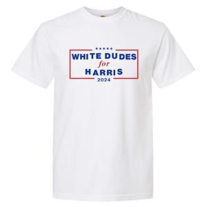 White Dudes For Harris 2024 Garment-Dyed Heavyweight T-Shirt