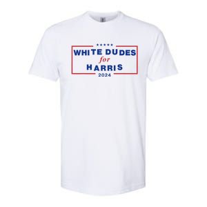 White Dudes For Harris 2024 Softstyle CVC T-Shirt