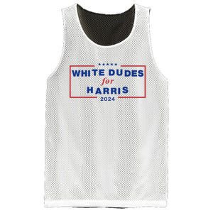 White Dudes For Harris 2024 Mesh Reversible Basketball Jersey Tank