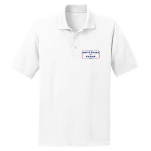 White Dudes For Harris 2024 PosiCharge RacerMesh Polo