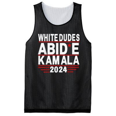 White Dudes For Trump Kamala Harris 2024 Support Mesh Reversible Basketball Jersey Tank