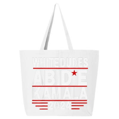 White Dudes For Trump Kamala Harris 2024 Support 25L Jumbo Tote