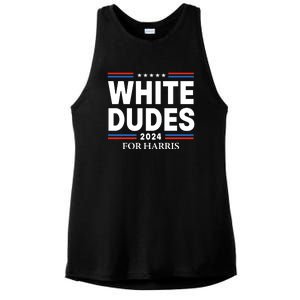 White Dudes For Harris 2024 Ladies PosiCharge Tri-Blend Wicking Tank