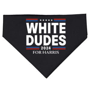 White Dudes For Harris 2024 USA-Made Doggie Bandana