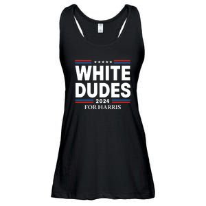 White Dudes For Harris 2024 Ladies Essential Flowy Tank