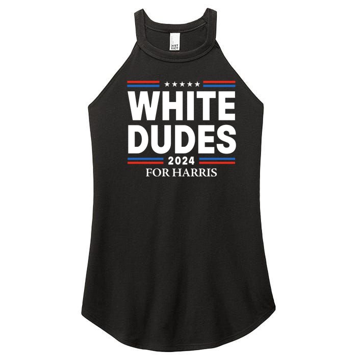 White Dudes For Harris 2024 Women's Perfect Tri Rocker Tank