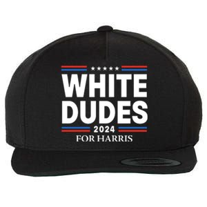 White Dudes For Harris 2024 Wool Snapback Cap