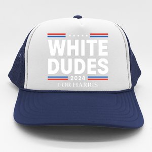 White Dudes For Harris 2024 Trucker Hat