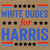 White Dudes For Kamala Harris Cotton Canvas Backpack