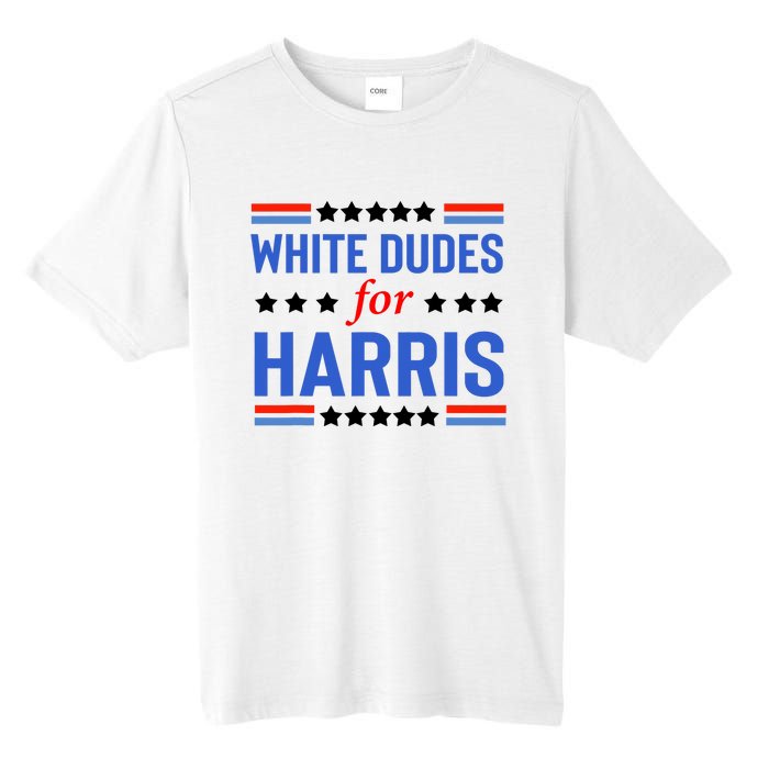 White Dudes For Kamala Harris Tall Fusion ChromaSoft Performance T-Shirt