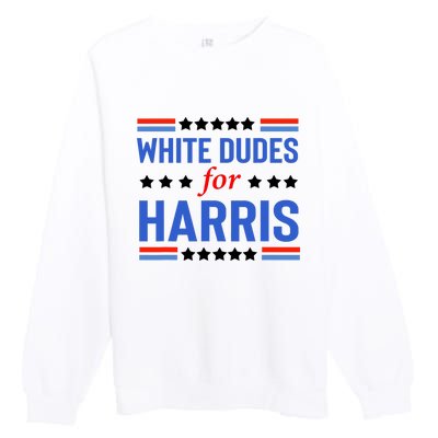 White Dudes For Kamala Harris Premium Crewneck Sweatshirt