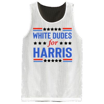 White Dudes For Kamala Harris Mesh Reversible Basketball Jersey Tank