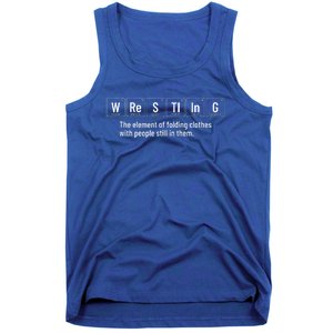 Wrestling Definition  Funny Wrestler Periodic Elements  Tank Top