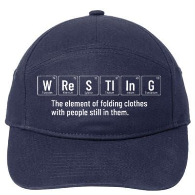 Wrestling Definition  Funny Wrestler Periodic Elements  7-Panel Snapback Hat