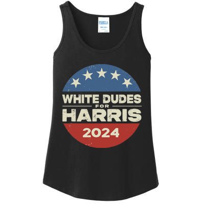 White Dudes For Harris Kamala 2024 Ladies Essential Tank