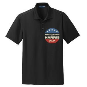 White Dudes For Harris Kamala 2024 Dry Zone Grid Polo