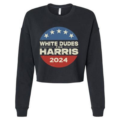 White Dudes For Harris Kamala 2024 Cropped Pullover Crew