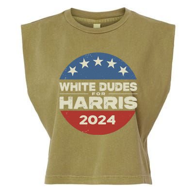 White Dudes For Harris Kamala 2024 Garment-Dyed Women's Muscle Tee