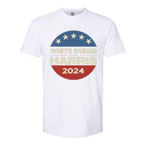 White Dudes For Harris Kamala 2024 Softstyle CVC T-Shirt