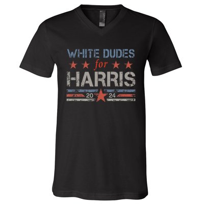 White Dudes For Kamala Harris Kamala Harris 2024 V-Neck T-Shirt