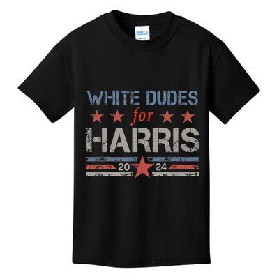 White Dudes For Kamala Harris Kamala Harris 2024 Kids T-Shirt