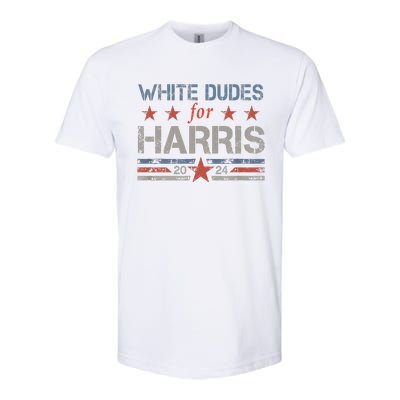 White Dudes For Kamala Harris Kamala Harris 2024 Softstyle CVC T-Shirt