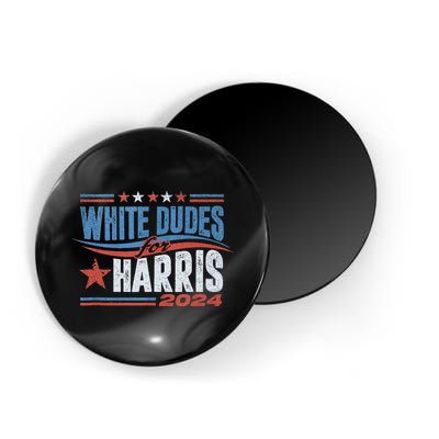 White Dudes For Kamala Harris 2024 For President Election Magnet