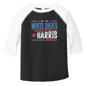 White Dudes For Kamala Harris 2024 For President Election Toddler Fine Jersey T-Shirt