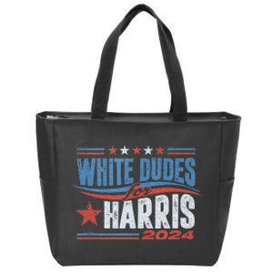 White Dudes For Kamala Harris 2024 For President Election Zip Tote Bag