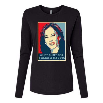 White Dudes For Kamala Harris Kamala Harris 2024 Womens Cotton Relaxed Long Sleeve T-Shirt