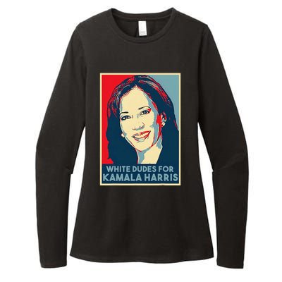 White Dudes For Kamala Harris Kamala Harris 2024 Womens CVC Long Sleeve Shirt