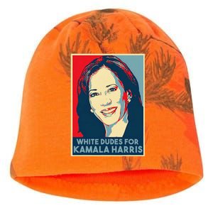 White Dudes For Kamala Harris Kamala Harris 2024 Kati - Camo Knit Beanie