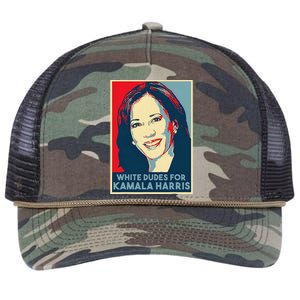 White Dudes For Kamala Harris Kamala Harris 2024 Retro Rope Trucker Hat Cap