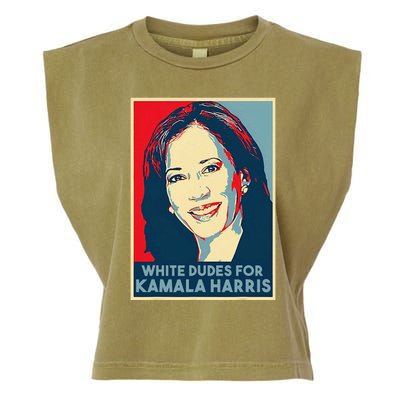 White Dudes For Kamala Harris Kamala Harris 2024 Garment-Dyed Women's Muscle Tee