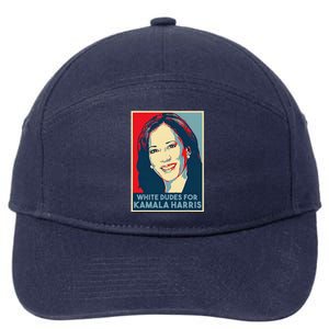 White Dudes For Kamala Harris Kamala Harris 2024 7-Panel Snapback Hat