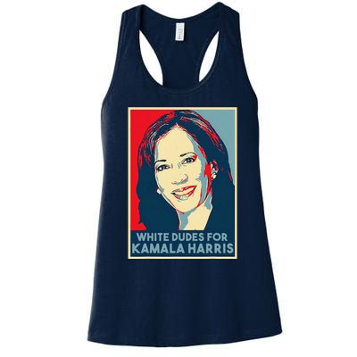 White Dudes For Kamala Harris Kamala Harris 2024 Women's Racerback Tank