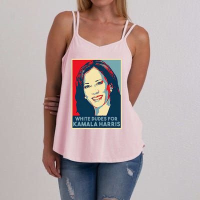 White Dudes For Kamala Harris Kamala Harris 2024 Women's Strappy Tank