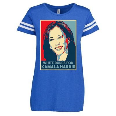 White Dudes For Kamala Harris Kamala Harris 2024 Enza Ladies Jersey Football T-Shirt