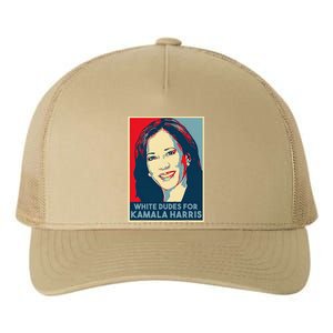 White Dudes For Kamala Harris Kamala Harris 2024 Yupoong Adult 5-Panel Trucker Hat