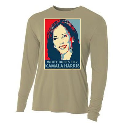 White Dudes For Kamala Harris Kamala Harris 2024 Cooling Performance Long Sleeve Crew