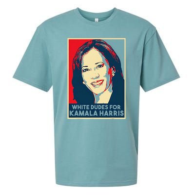 White Dudes For Kamala Harris Kamala Harris 2024 Sueded Cloud Jersey T-Shirt