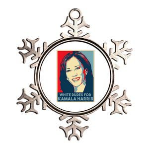 White Dudes For Kamala Harris Kamala Harris 2024 Metallic Star Ornament