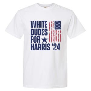 White Dudes For Harris Election 2024 Garment-Dyed Heavyweight T-Shirt