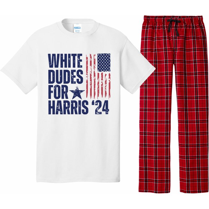 White Dudes For Harris Election 2024 Pajama Set