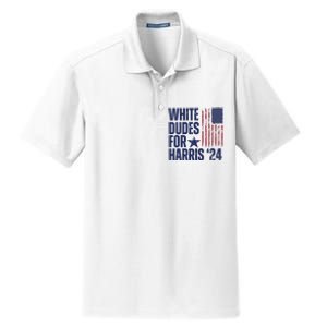 White Dudes For Harris Election 2024 Dry Zone Grid Polo