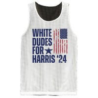 White Dudes For Harris Election 2024 Mesh Reversible Basketball Jersey Tank