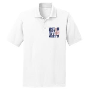 White Dudes For Harris Election 2024 PosiCharge RacerMesh Polo