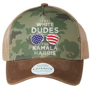 White Dudes For Kamala Harris Sunglasses Legacy Tie Dye Trucker Hat