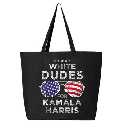 White Dudes For Kamala Harris Sunglasses 25L Jumbo Tote